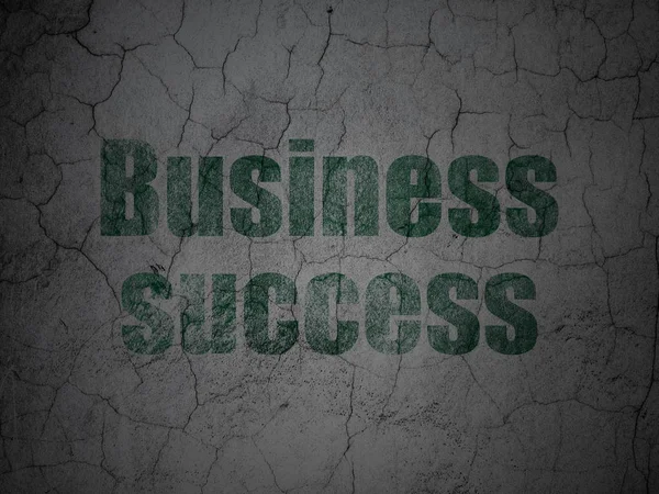 Concepto de negocio: Éxito empresarial en el fondo de la pared grunge —  Fotos de Stock