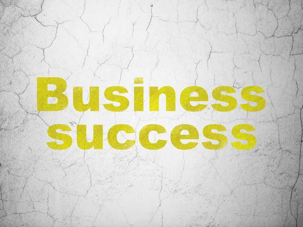 Επιχειρηματική ιδέα: επιχειρηματική επιτυχία σε φόντο τοίχο — Φωτογραφία Αρχείου
