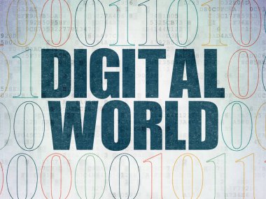 Bilgi kavramı: dijital veri kağıt arka plan dijital dünya