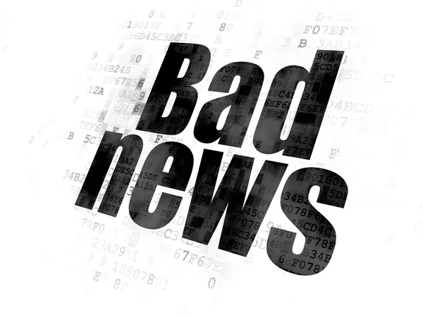 News concept: Bad News on Digital background