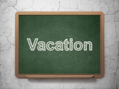 Tatil kavramı: Kara tahta arka plan tatil
