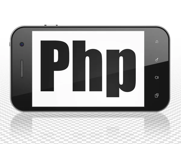 Softwarekonzept: Smartphone mit PHP auf dem Display — Stockfoto