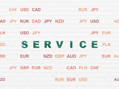 İş konsepti: Duvardaki servis