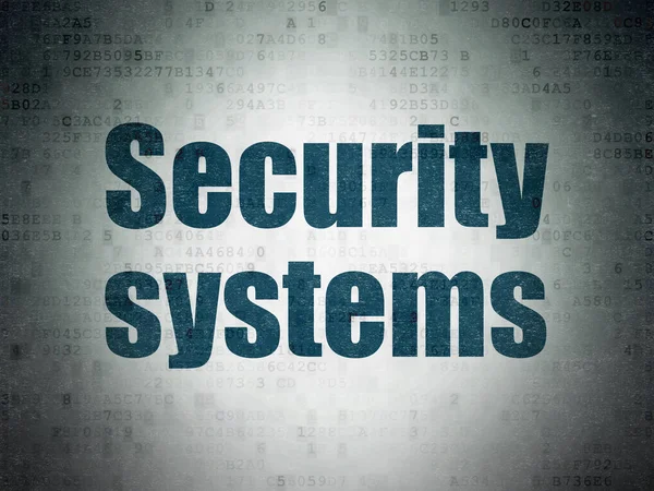 セキュリティの概念: デジタル データ用紙の背景上のセキュリティ システム — ストック写真