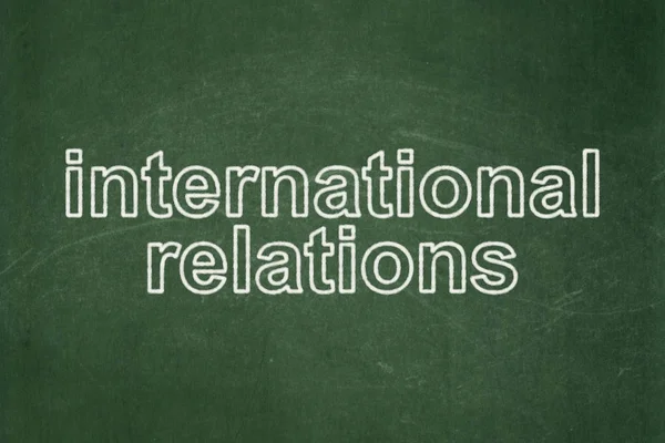 Conceito de política: Relações internacionais sobre o fundo do quadro — Fotografia de Stock