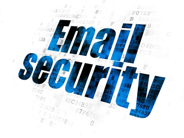 Veiligheidsconcept: E-mail beveiliging op digitale achtergrond — Stockfoto