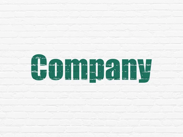 Business concept: Company on wall background — Stock Photo, Image