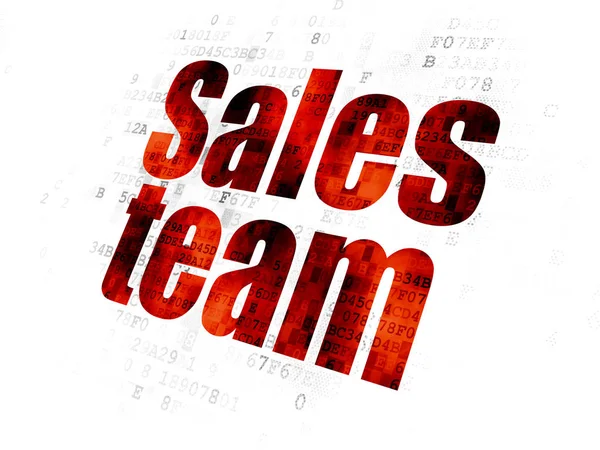 Marketing concept: Sales Team on Digital background