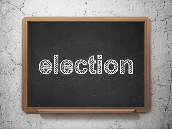 Politics concept: Election on chalkboard background — Stock Photo, Image