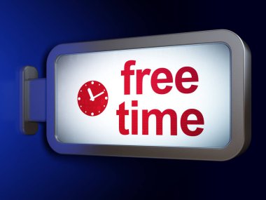 Zaman kavramı: Ücretsiz billboard arka plan üzerinde zaman ve masa saati