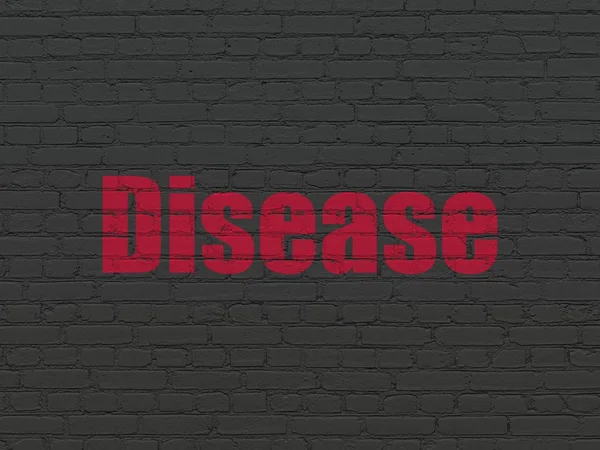 Ιατρική έννοια: ασθένεια σε φόντο τοίχο — Φωτογραφία Αρχείου