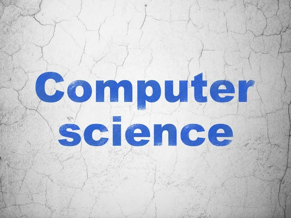 Concetto scientifico: Informatica sullo sfondo della parete — Foto Stock