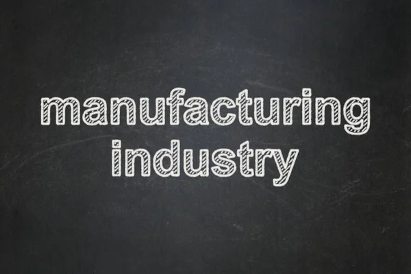 Koncept odvětví: zpracovatelský průmysl na tabuli pozadí — Stock fotografie