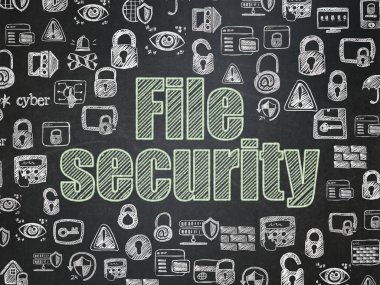 Emniyet konsepti: okul yönetimi arka plan üzerinde dosya güvenliği
