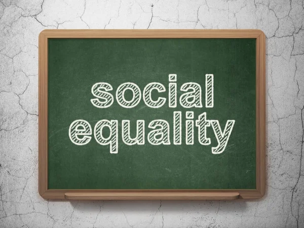 Concept politique : égalité sociale sur fond de tableau — Photo