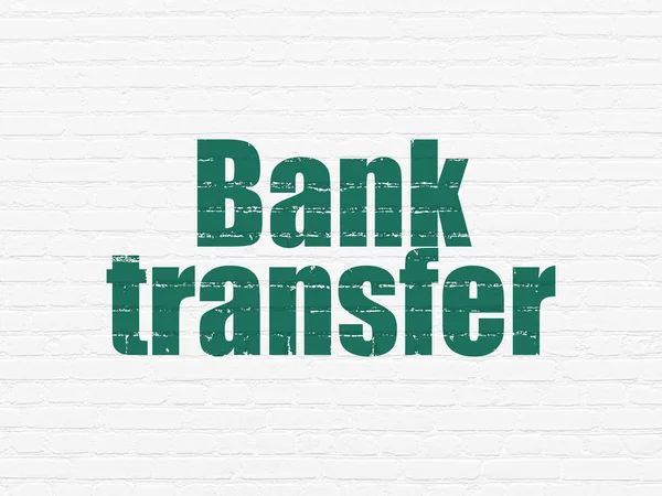 Banking concept: Bank Transfer on wall background