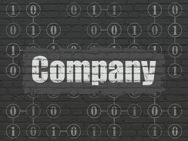 Finance concept: Company on wall background — Stock Photo, Image