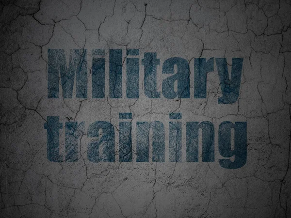 Education concept: Military Training on grunge wall background — Stock Photo, Image