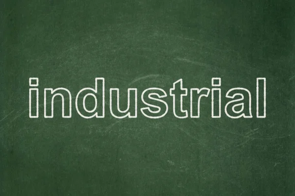 Concetto industriale: industriale su fondo lavagna — Foto Stock