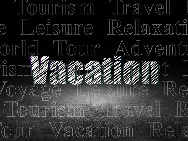 Travel concept: vakantie in de donkere kamer grunge — Stockfoto