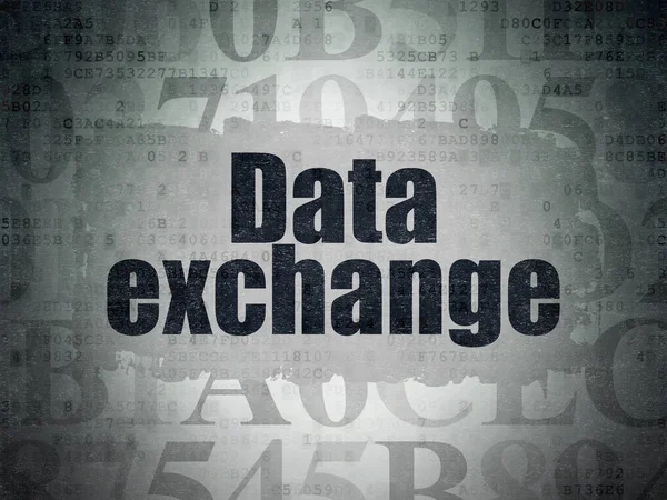 Data concept: Data Exchange on Digital Data Paper background