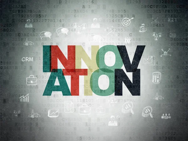Finance koncept: Innovation på Digital Data papper bakgrund — Stockfoto