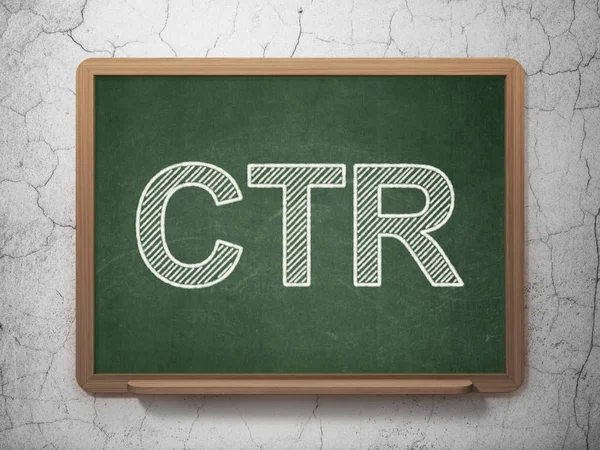 Conceito de financiamento: CTR sobre fundo de quadro — Fotografia de Stock