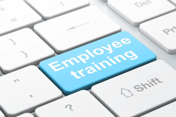 Education concept: Employee Training on computer keyboard background — Stock Photo, Image