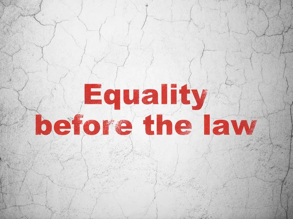 Politik-konceptet: jämlikhet inför lagen på vägg bakgrund — Stockfoto
