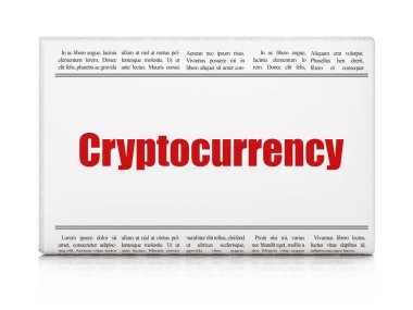 Veri kavramı: gazete başlığı Cryptocurrency