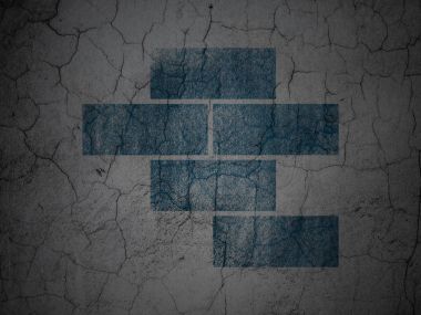 İnşa kavramı: grunge tuğla duvar arka plan