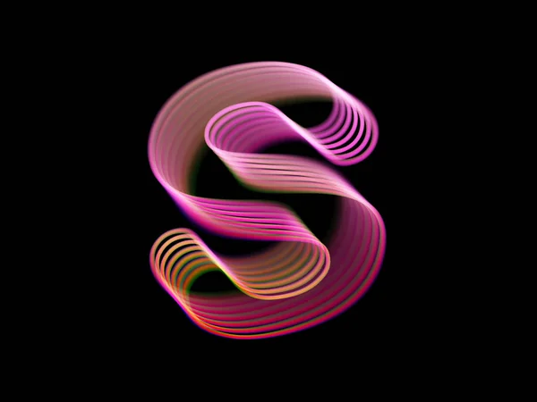 Logotipo 3D letra S. Diseño de logos digitales de tecnología moderna . — Archivo Imágenes Vectoriales