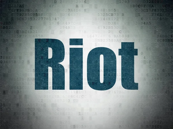 Political concept: Riot on Digital Data Paper background