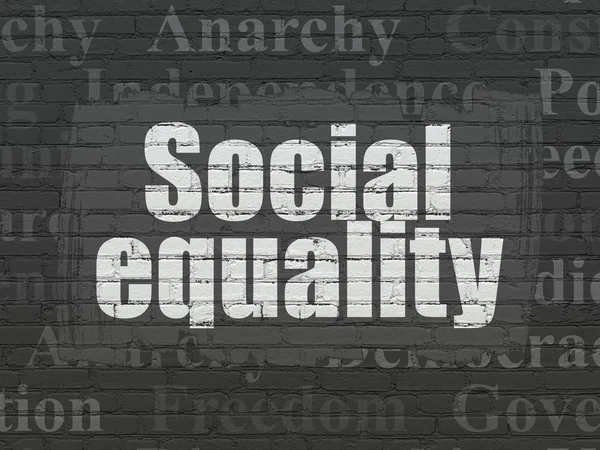 Politiek concept: sociale gelijkheid op muur achtergrond — Stockfoto