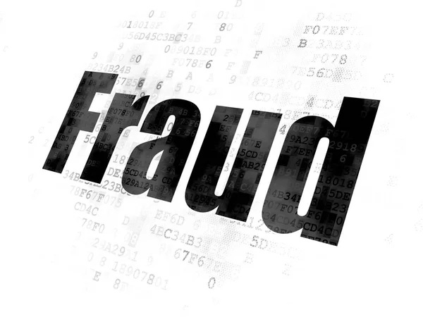 Privacy concept: Fraud on Digital background