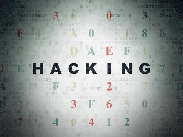 Security concept: Hacking on Digital Data Paper background — Stock Photo, Image