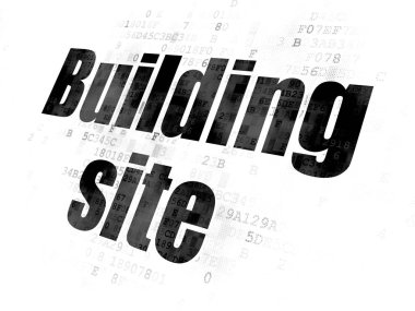 İnşa kavramı: inşaat alanında dijital arka plan