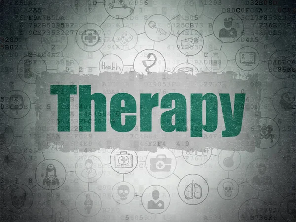 Concepto de Salud: Terapia en Datos Digitales — Foto de Stock