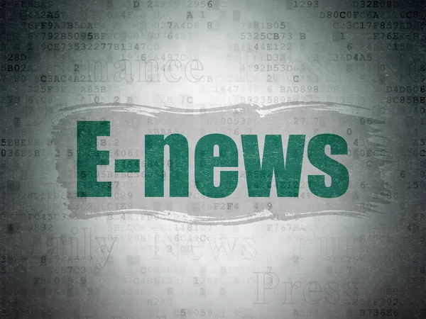 Nachrichtenkonzept: E-News auf digitalem Datenpapier — Stockfoto