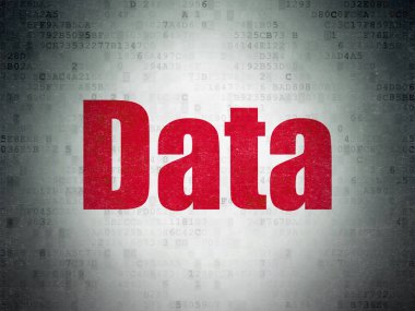 Bilgi kavramı: dijital veri kağıt arka plan üzerinde veri