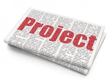İş kavramı: gazete arka plan proje