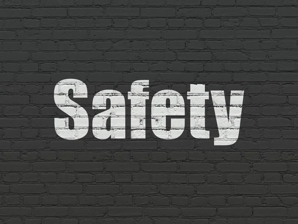 Skydd koncept: säkerhet på väggen bakgrund — Stockfoto