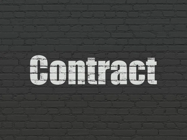 Finance concept: Contract on wall background — Stock Photo, Image