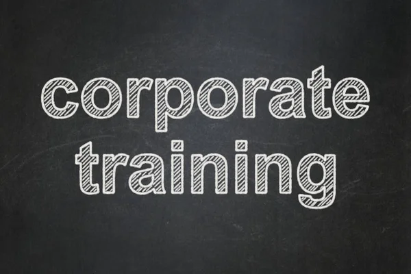 Studying concept: Corporate Training on chalkboard background — Stock Photo, Image