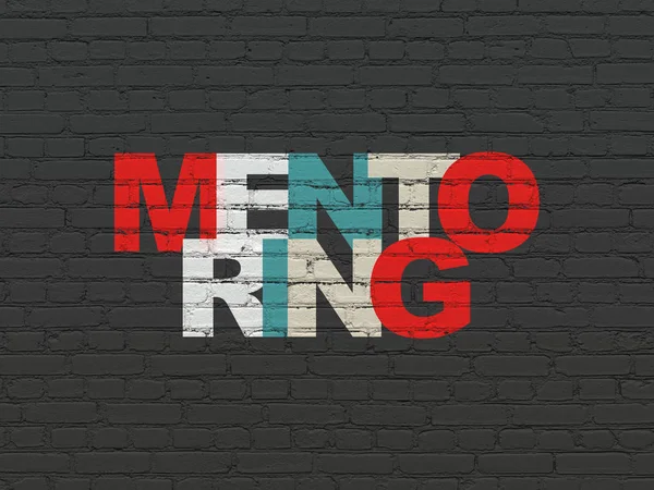 Eğitim kavramı: duvar arka plan üzerinde danışmanlık