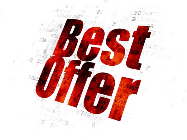 Business concept: Best Offer on Digital background