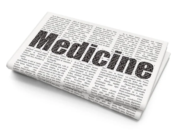 Medicine concept: Medicine on Newspaper background — Stock Photo, Image