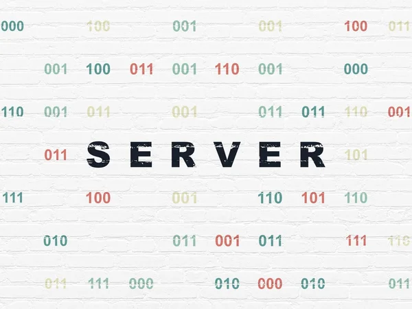 Web geliştirme kavramı: sunucu üzerinde duvar arka plan — Stok fotoğraf
