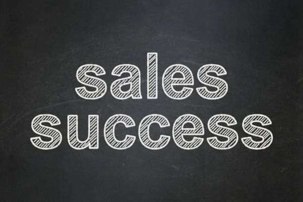 Concetto di marketing: successo di vendita su sfondo lavagna — Foto Stock