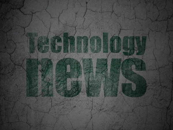 News concept: Technology News on grunge wall background